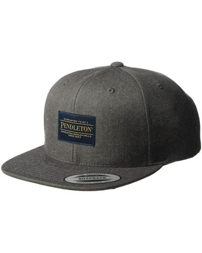 Pendleton Logo Flat Brim Hat - Gray