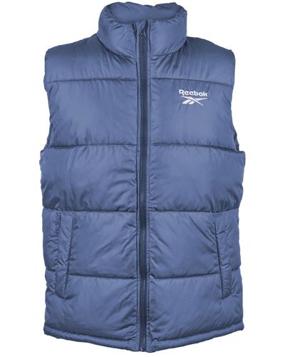 Reebok Classic Puffer Vest Jacket - Blue