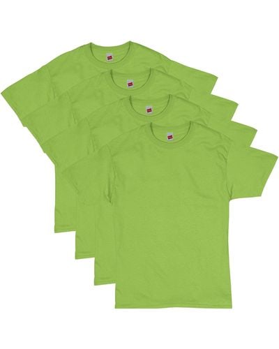 Hanes Mens Essentials Short Sleeve T-shirt Value Pack - Green