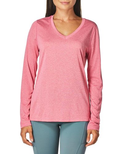 Hanes Womens O9309 Athletic Shirts - Pink