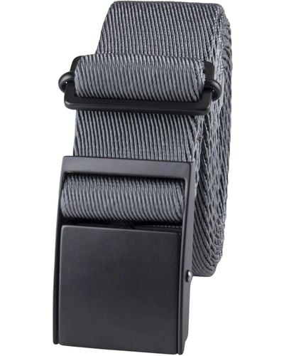 Kenneth Cole Reaction Military Style Adjustable Web Belt - Gray