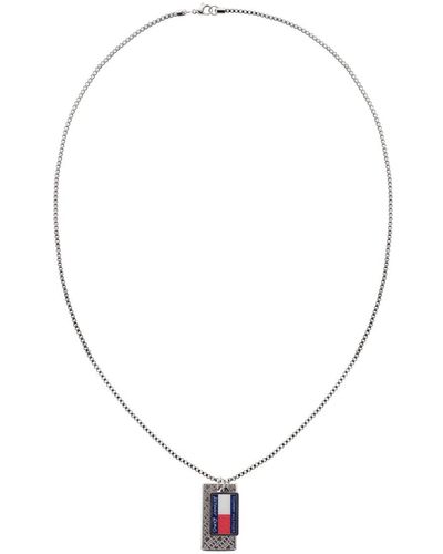 Tommy Hilfiger 2790454 Jewelry Stainless Steel Pendant With Chain Color: Silver - Metallic