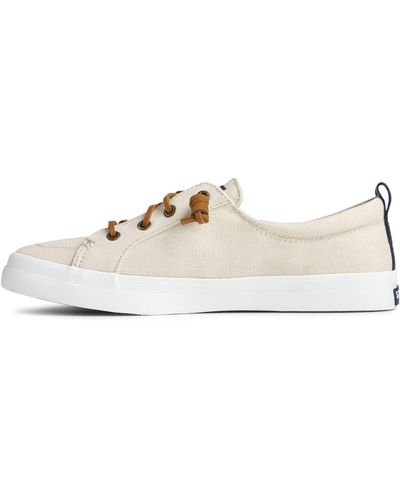 Sperry Top-Sider Womens Crest Vibe Linen Sneaker - Natural