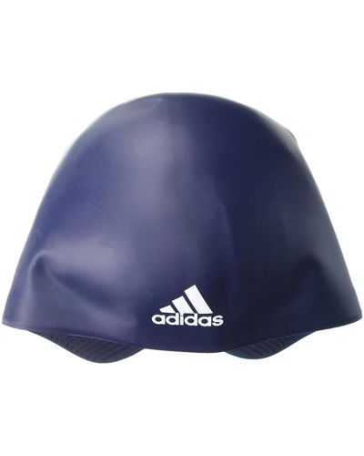 adidas Adizero Xx Competition Silicone Swim Cap Headwear Pre-shaped Back - Blue