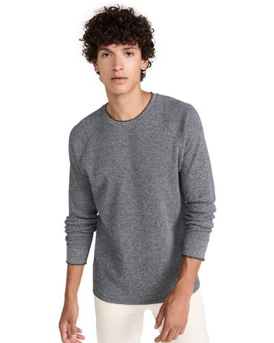 Vince S Mouline Thermal Crew Shirt - Gray