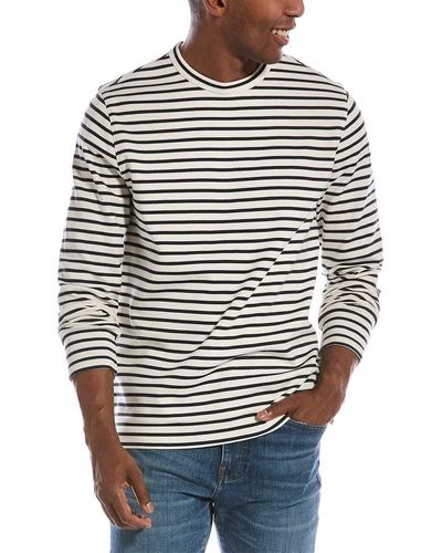 Vince Brenton Stripe T-shirt - Gray