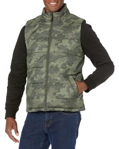 Amazon Essentials Heavy-Weight Puffer Vest Down-Outerwear - Vert