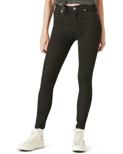 Lucky Brand Uni Fit High-rise Skinny Jeans In Universal Midnight - Black