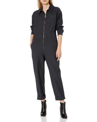 AG Jeans Womens Controlla Boilersuit Jumpsuit - Black