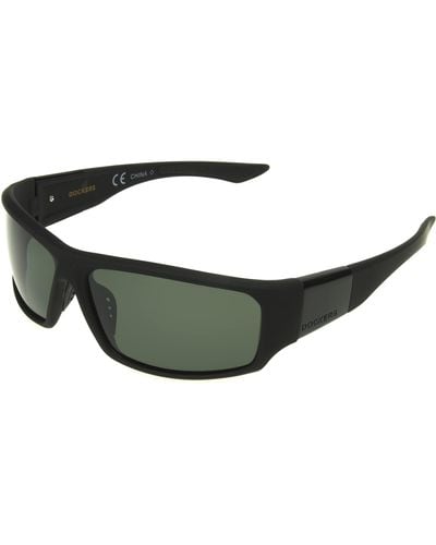 Dockers Gavin Sunglasses Polarized Wrap - Black