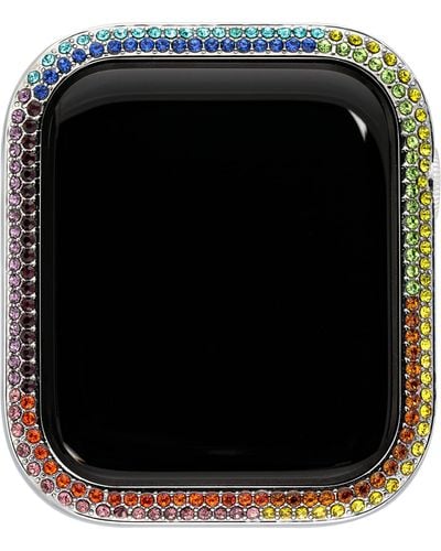 Steve Madden Genuine Crystal Bumper For Apple Watch - Black
