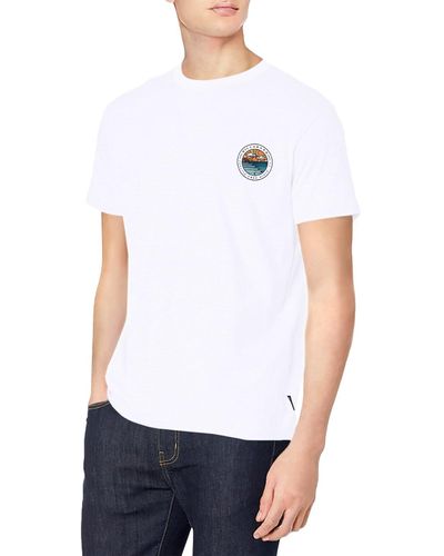 Billabong Classic Short Sleeve Premium Logo Graphic Tee T-shirt - White