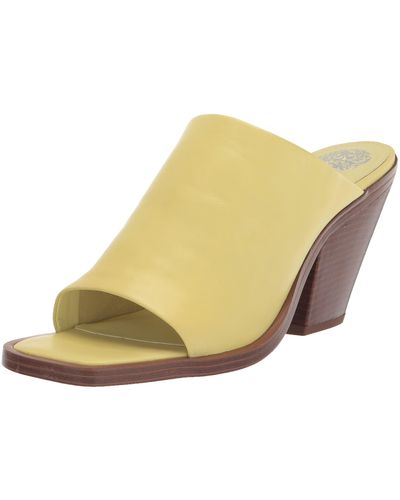 Vince Camuto Sempela Stacked Heel Sandal Heeled - Yellow