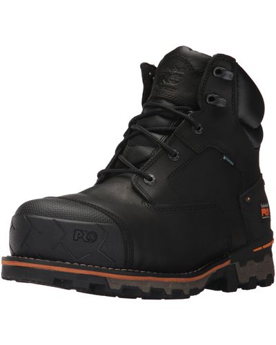 Timberland Timberland Boondock 6 Inch Composite Safety Toe Waterproof 6 Ct Wp - Black