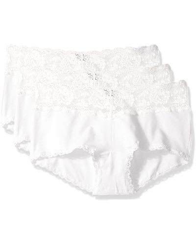 Cosabella Say Never Cheekie Hotpant Plus Size 3 Pack Set - White