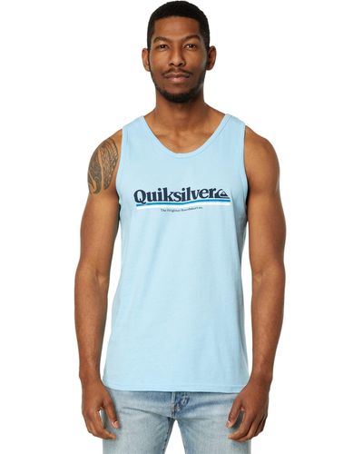 Quiksilver Beetween The Line Tank T-shirt - Blue