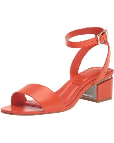 Vince Camuto Acaylee Two-piece Block-heel City Sandals - Orange