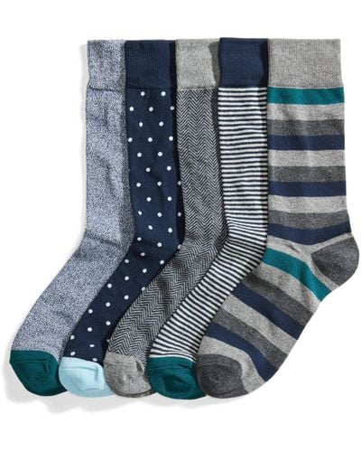 Amazon Essentials Gemusterte Socken - Blau