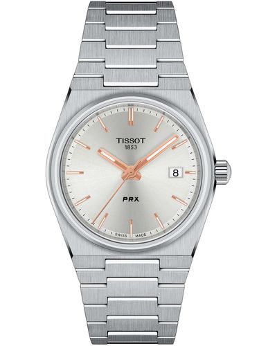 Tissot Prx 35mm 316l Stainless Steel Case Quartz Watch - Gray