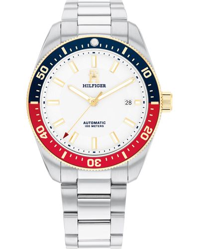 Tommy Hilfiger Japanese Automatic Movement On Stainless Steel Bracelet - 10 Atm Water Resistance - Gift For Him - Premium Fashion Timepiece For - Metallic