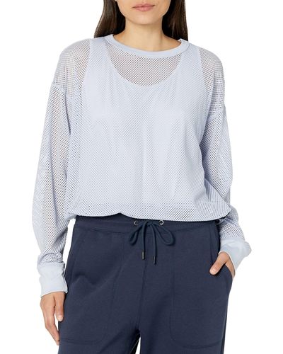 DKNY Mesh Bungee Pullover - Blue