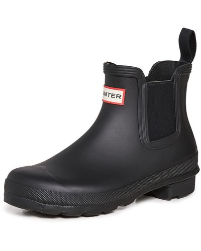 HUNTER Footwear Original Chelsea Rain Boot - Black