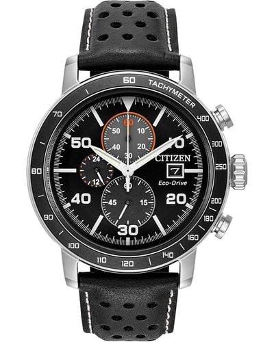 Citizen Eco-drive Brycen Chronograph S Watch - Black