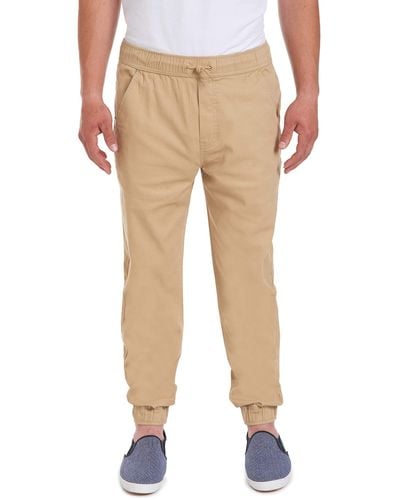 Nautica Mens Uniform Jogger Track Pants - Natural