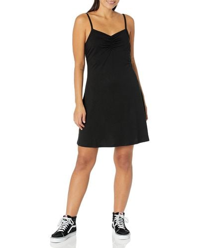 Volcom Scenic Stone Fit And Flare Knit Dress - Black