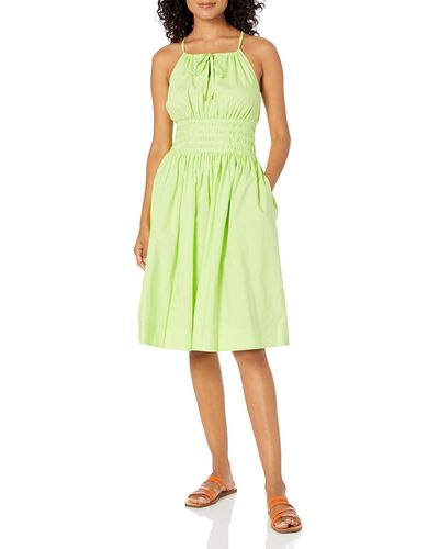 Trina Turk Smocked Dress - Green