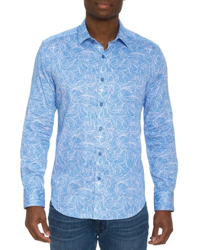 Robert Graham Stelvio L/s Woven Shirt - Blue