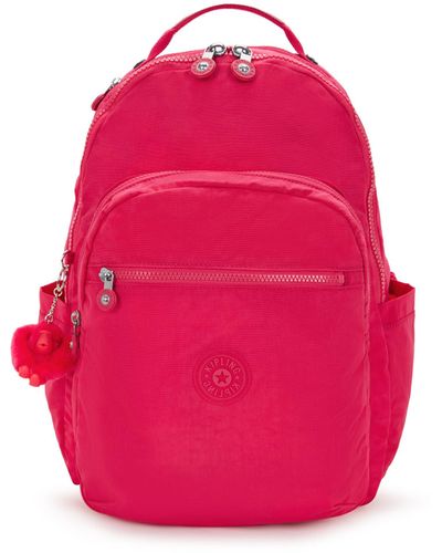 Kipling Backpack Seoul Confetti Large - Pink