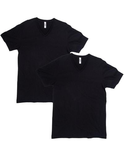 American Apparel Cvc V-neck T-shirt - Black