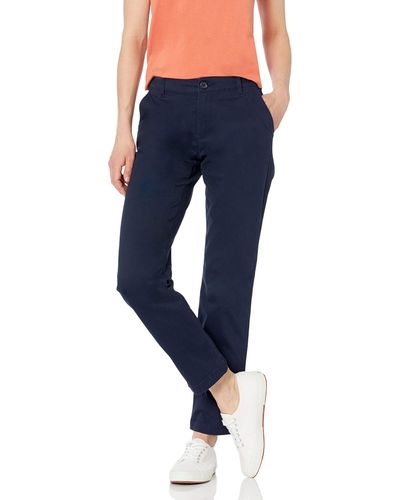Amazon Essentials Classic Straight-fit Stretch Twill Chino Pant - Blue