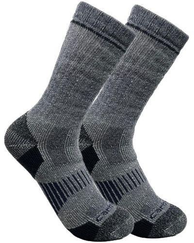 Carhartt Midweight Synthetic-wool Blend Boot Sock 2 Pack - Gray