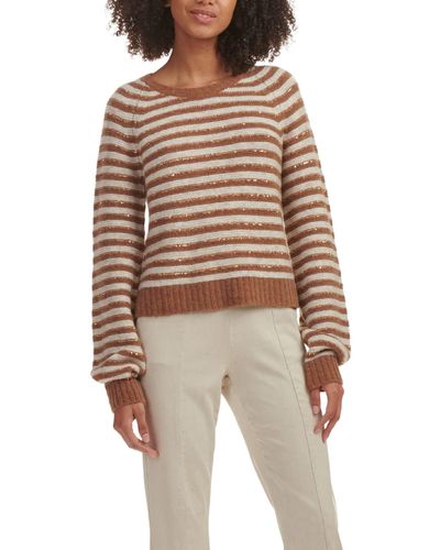 Splendid Long Sleeve Maisie Sequin Sweater - Multicolor