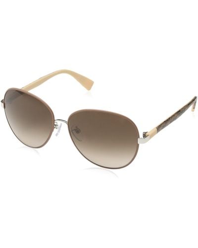 Furla Su4315 580a75 Round Sunglasses - Brown