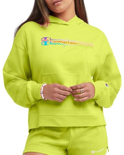 Champion , T-shirt Graphic Hoodie, Comfortable Sweatshirt For , Limeade Pe Heather, Xx-large - Yellow