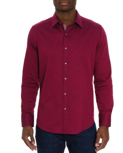 Robert Graham Metro L/s Woven Shirt - Red