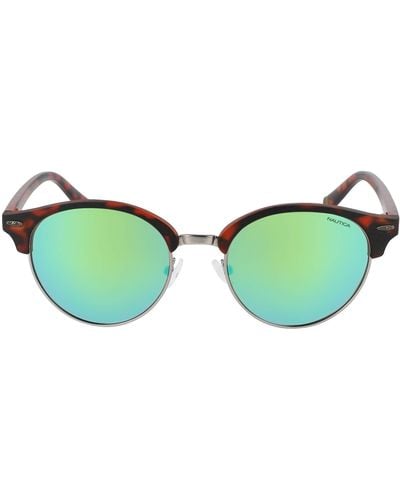 Nautica N3657sp Polarized Round Sunglasses - Multicolor