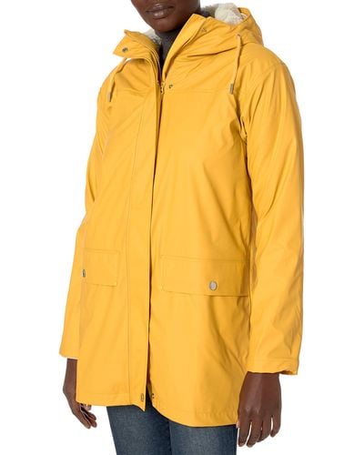 Helly Hansen Moss Hooded Insulated Waterproof Windproof Raincoat - Yellow