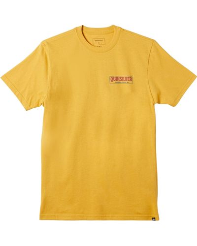 Quiksilver Break Time Tee Shirt - Yellow