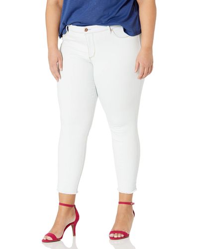 Jessica Simpson Womens Kiss Me Skinny Ankle Jeans - White