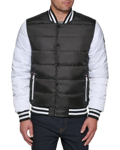 Tommy Hilfiger Quilted Varsity Jacket - Black