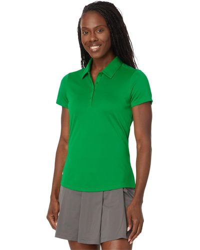 adidas Standard Solid Performance Short Sleeve Polo Shirt Green