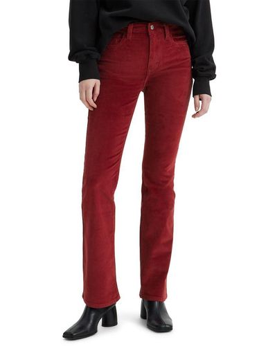 Levi's 725 High Rise Bootcut Jeans - Red