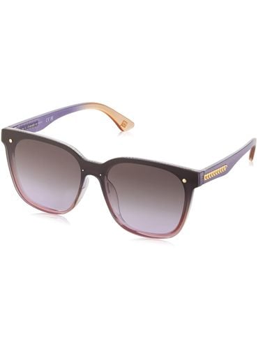 Laundry by Shelli Segal Ld345 Round Square Sunglasses With 100% Uv Protection. Stylish Gifts For Her - Black