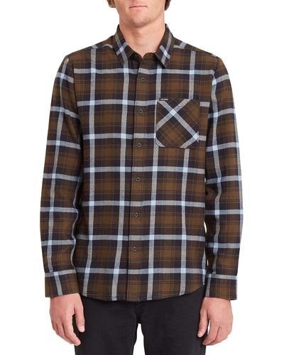 Volcom Caden Plaid Long Sleeve Flannel Shirt - Multicolor