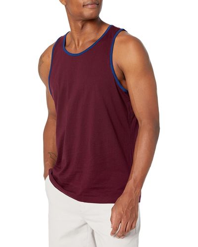 Amazon Essentials Camiseta de Tirantes de Ajuste Normal Hombre - Morado