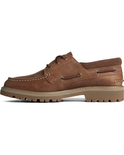 Sperry Top-Sider Authentic Original Lug 3-eye Boat Shoe - Brown